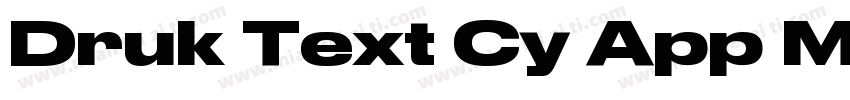 Druk Text Cy App Medium字体转换